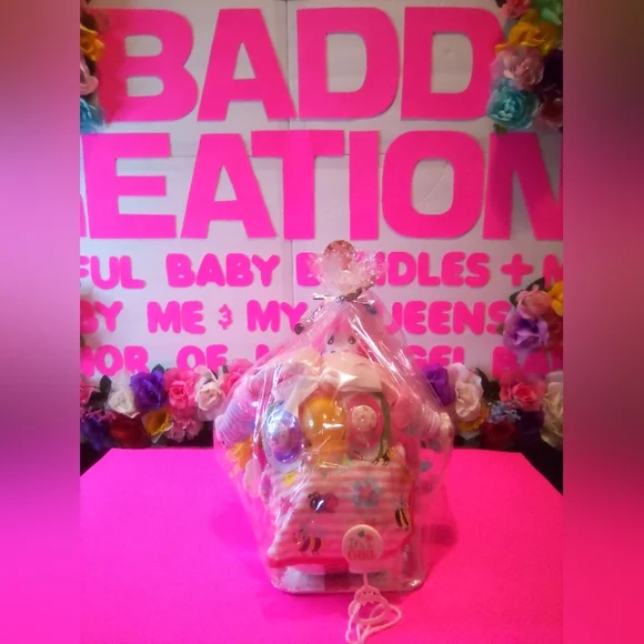 ((SOLD)) #150👉🏼MOTORCYCLE DIAPER CAKE ("FOR A BABY GIRL") - Picture 10 of 10